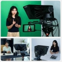 Teleprompter - FEELWORLD TP16 16" planšetinio kompiuterio laikiklis sulankstomas dizainas Teleprompter - FEELWORLD TP16 16" planšetinio kompiuterio laikiklis sulankstomas dizainas
