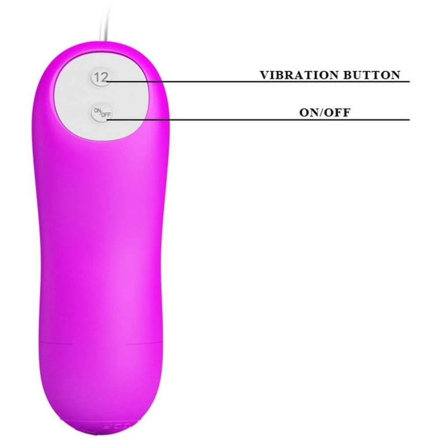 Pretty Love Vibrating G taško analinis makšties masažuoklis, nuotolinio valdymo pultelis – 5