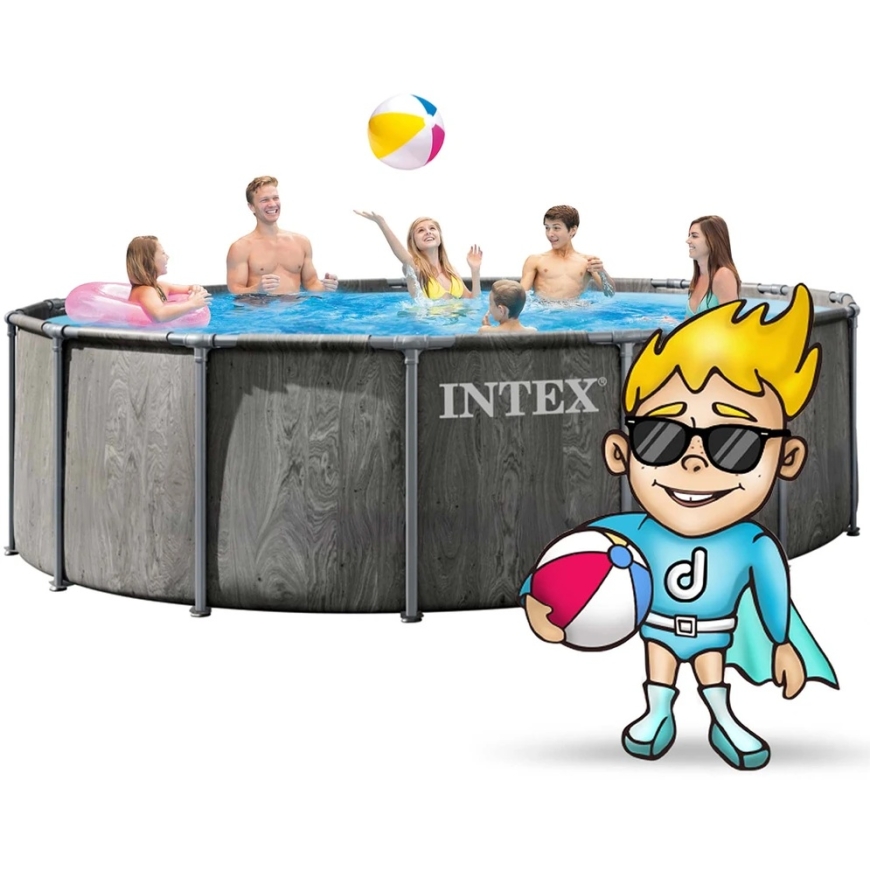 Sodo baseinas su rėmu 457 x 122 cm 12w1 INTEX 26742ND – 2
