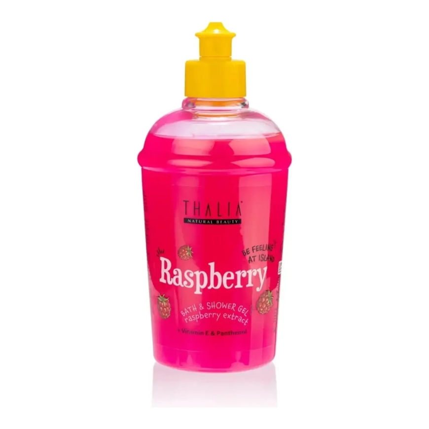 Thalia Natural Beauty, Raspberry, Hydrating & Calming, Shower Gel, For All Skin Types, 400 ml