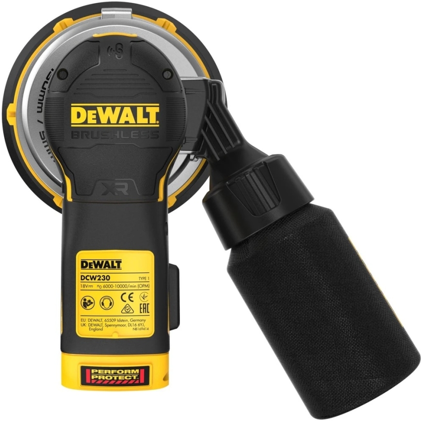 Šlifuoklis Dewalt Baterinis ekscentrinis TSTAK DCW230NT 150 mm 18 V vienas dydis – 3