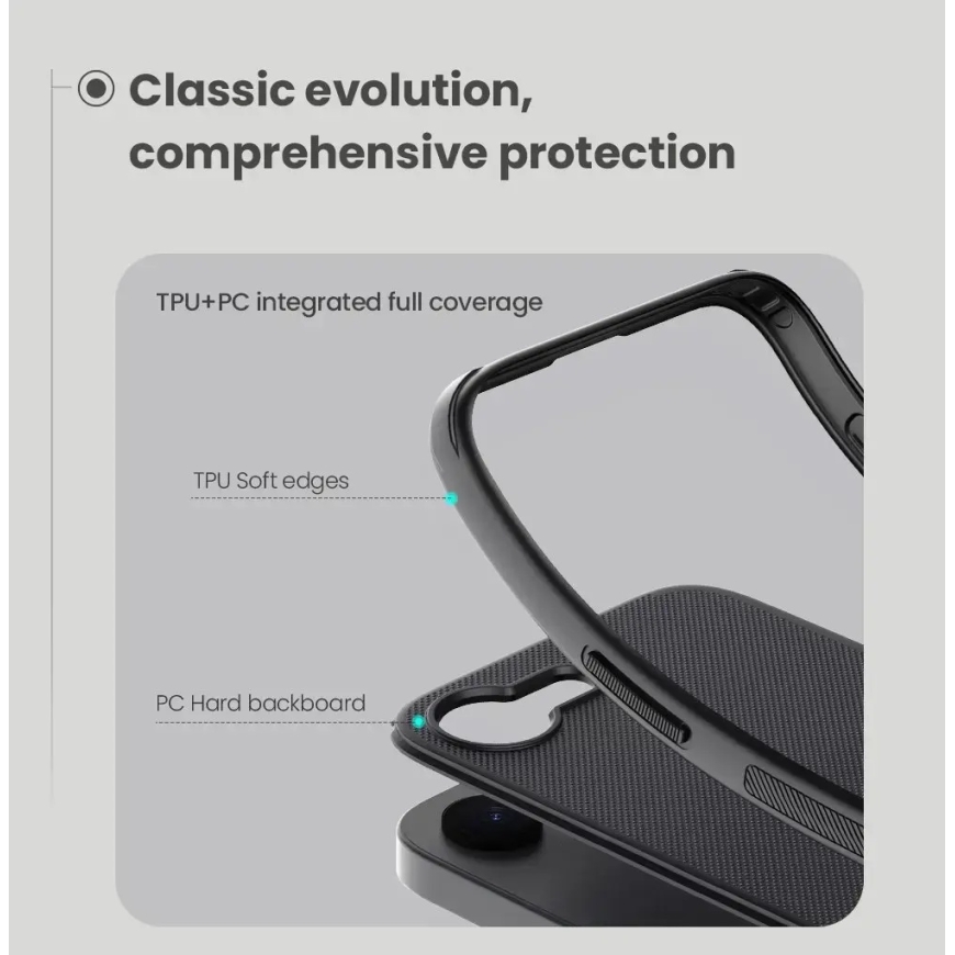 Nillkin Super Frosted PRO Back Cover for Apple iPhone 16e Blue – 3