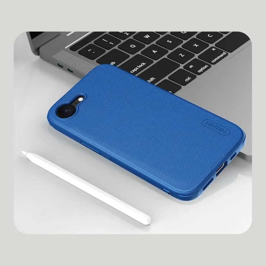 Nillkin Super Frosted PRO Back Cover for Apple iPhone 16e Blue – 5