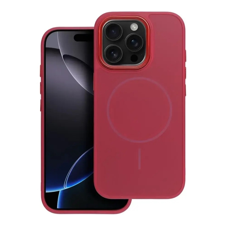 FRAME MAG COVER чехол с поддержкой MagSafe для телефона iPhone 17 розовый