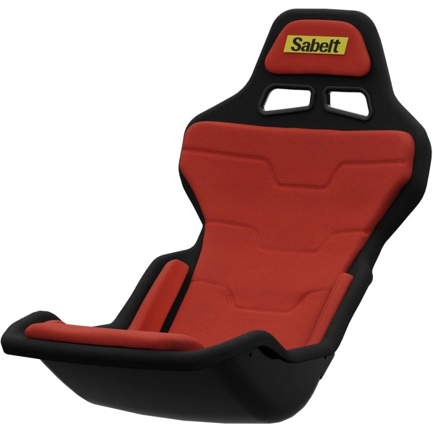 X Rocker Sabelt SRP-1 Fotel simracingowy, Korpus su włókna szklanego, Design Formuły, wyściełany - raudona wyścigowy – 2