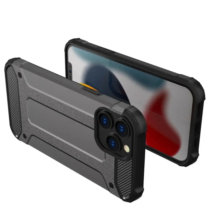 Hybrid Armor phone case for iPhone 13 Pro silver – 4