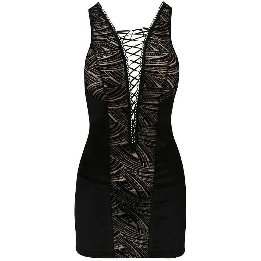 Apatiniai drabužiai-LARA CHEMISE juodas L/XL - Casmir – 3