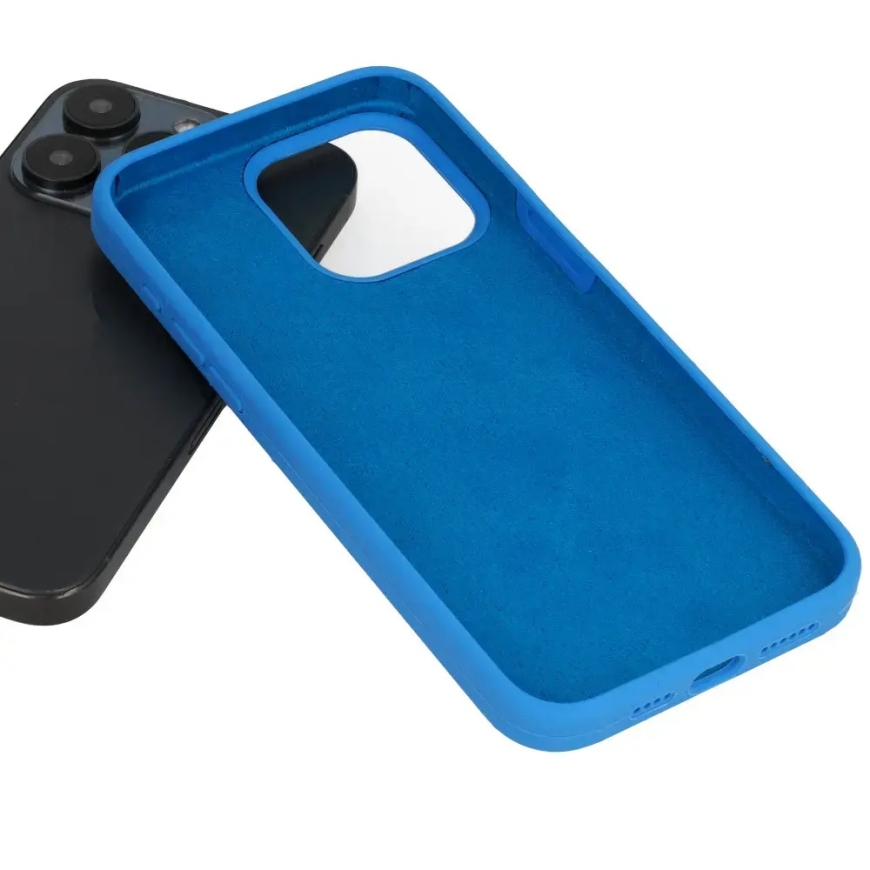 Silicone Lite phone case for iPhone 15 Pro Max blue – 4