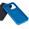 Silicone Lite phone case for iPhone 15 Pro Max blue