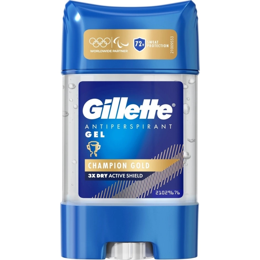 Gillette „Champion Gold“ vyriškas dezodorantas-gelis, 70 ml