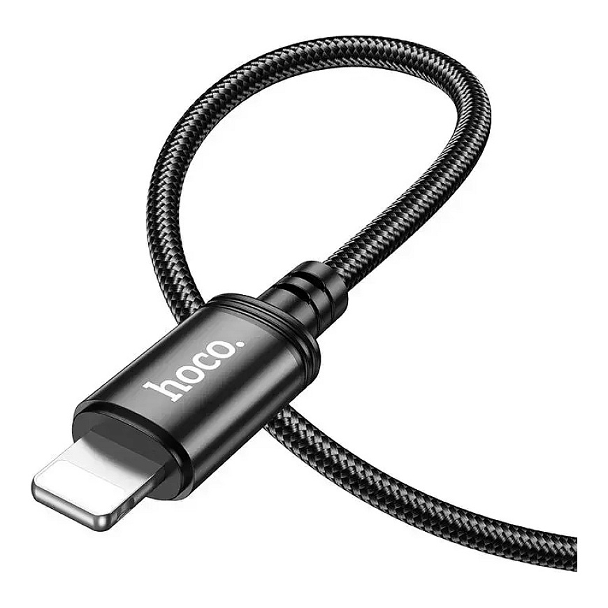 Hoco X89 andmeedastus- ja laadimiskaabel | USB-C kuni Lightning | PD | 27W | 2m | must – 3