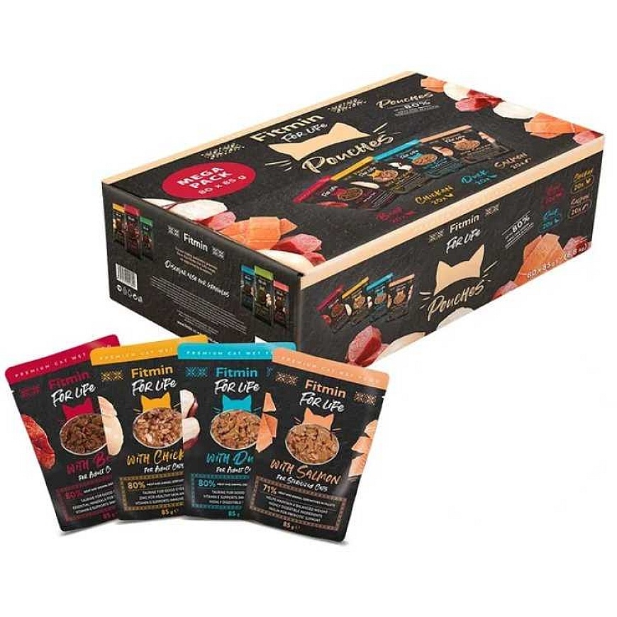 FITMIN Fitmin For Life kassi gigapakett kotikesi 80 tk x 85 g