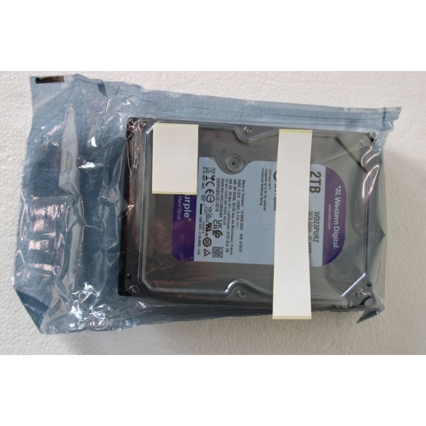 SALE OUT. Purple 2TB WD23PURZ 3.5" 64MB SATAIII | REFURBISHED