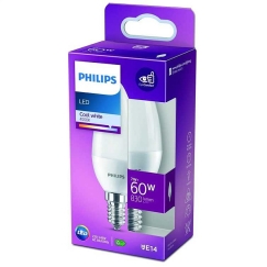 Philips LED 60W B38 E14 CW FR ND 1PF/12