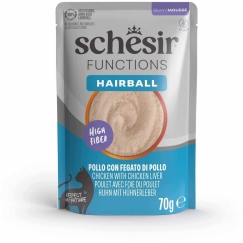 Schesir Schesir Functions Hairball, drėgnas maistas, katėms, vištiena ir