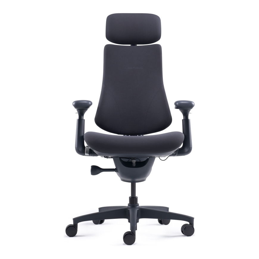 LiberNovo Omni ergonomic office chair, 48 cm, black