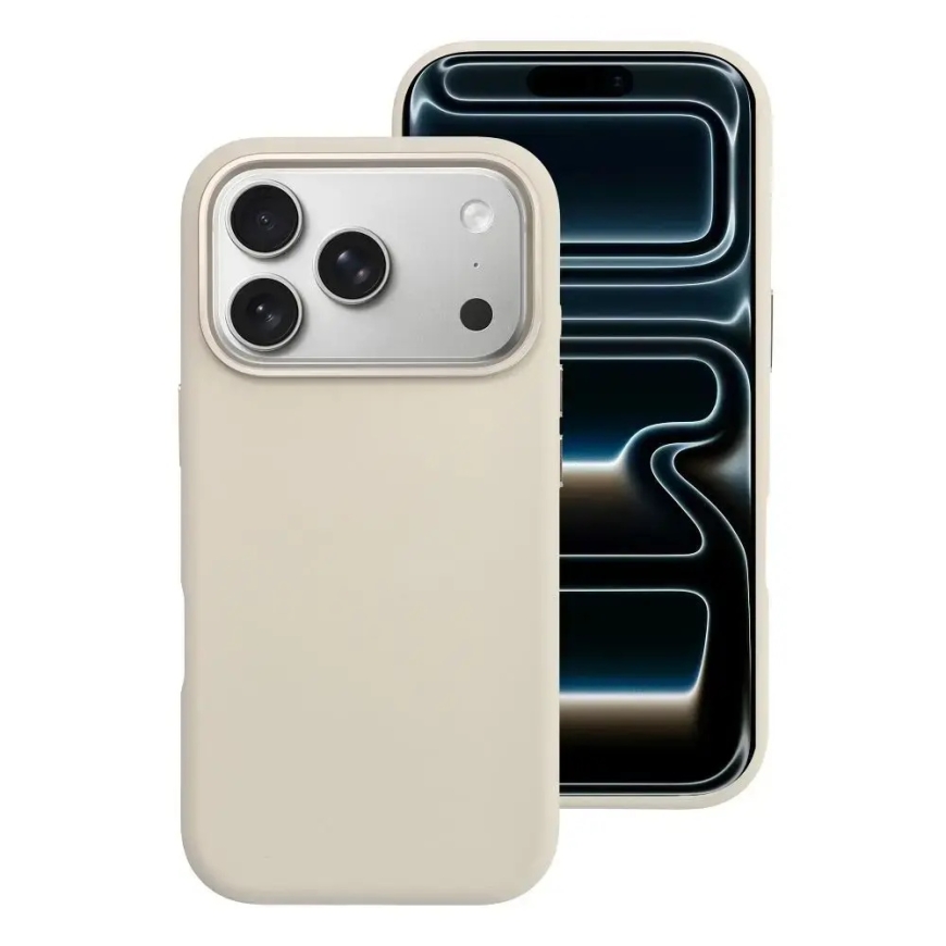 Forcell F-Protect Frame Premium maciņš ar MagSafe atbalstu telefonam iPhone 16e | iPhone 17e bēšs