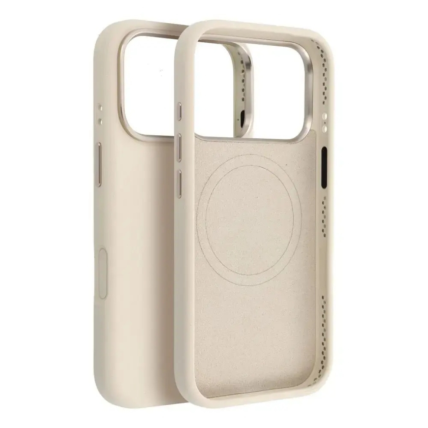 Forcell F-Protect Frame Premium - puhelinsuojus MagSafe-tuesta iPhone 16e | iPhone 17e beige – 3