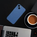 Silicone Mag Cover telefono dėklas su MagSafe palaikymu iPhone 14 Pro mėlynas
