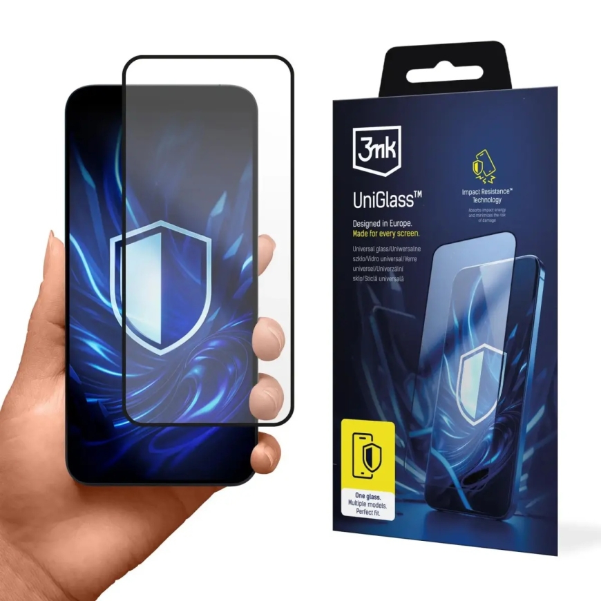 3mk UniGlass tempered glass for phone (under-display fingerprint compatible)