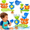 Lean Toys Bath Toy Crab Whale Waterfall Spin Suction Cups Colorful Lean Toys Bath Toy Crab Whale Waterfall Spin Suction Cups Colorful