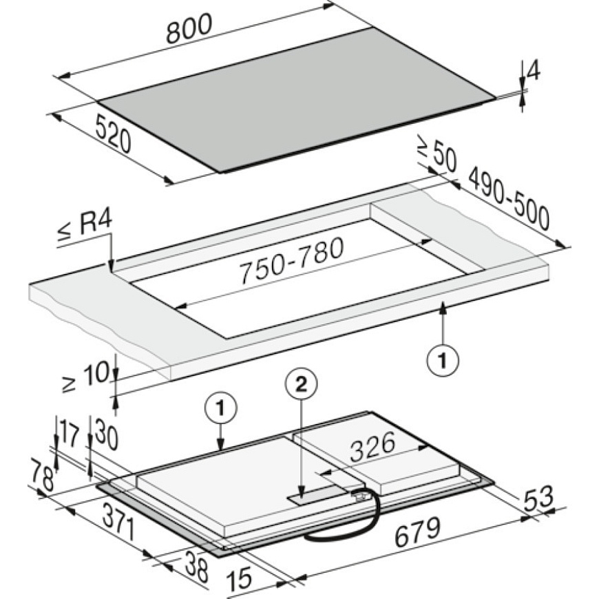 Miele KM 8484 FL -induktiotaso, 80 cm – 4