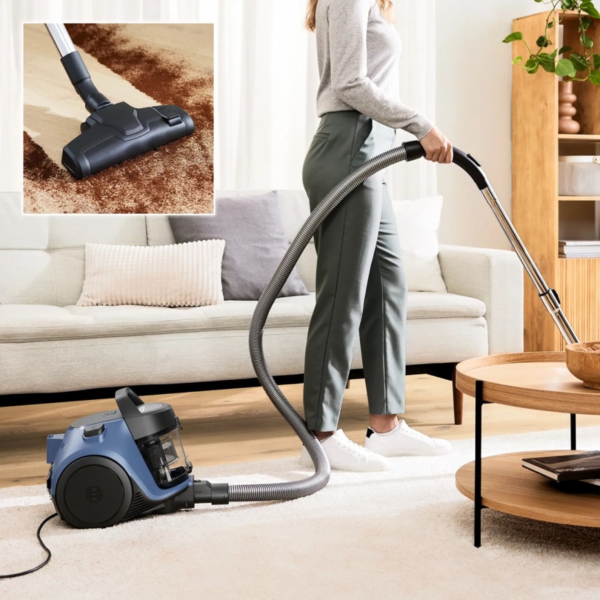 Пылесос Bosch Serie 2 BGC05LBU2 1.5 л Цилиндровый пылесос Сухая уборка 700 Вт Без мешка – 3