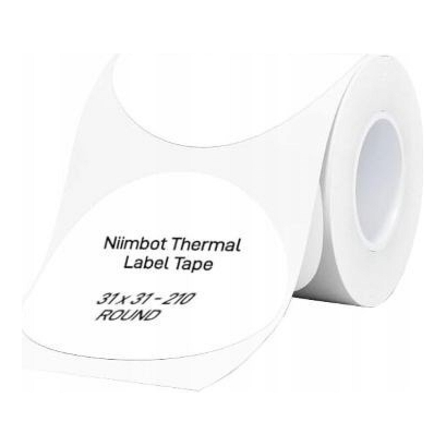 Niimbot T31*31 Круглые -210Белые термальные наклейки белые