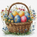 luca S Cross Stitch Embroidery Kit "Easter Basket" 19 x 18 cm SB1442 luca S Cross Stitch Embroidery Kit "Easter Basket" 19 x 18 cm SB1442