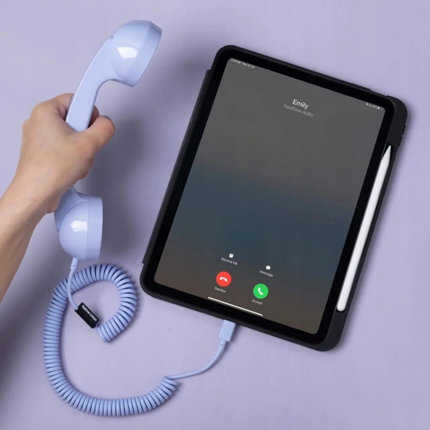 Native Union Pop Phone – USB-C -puhelin, jossa on puhelun vastaus- ja lopetustoiminto (sininen) – 4