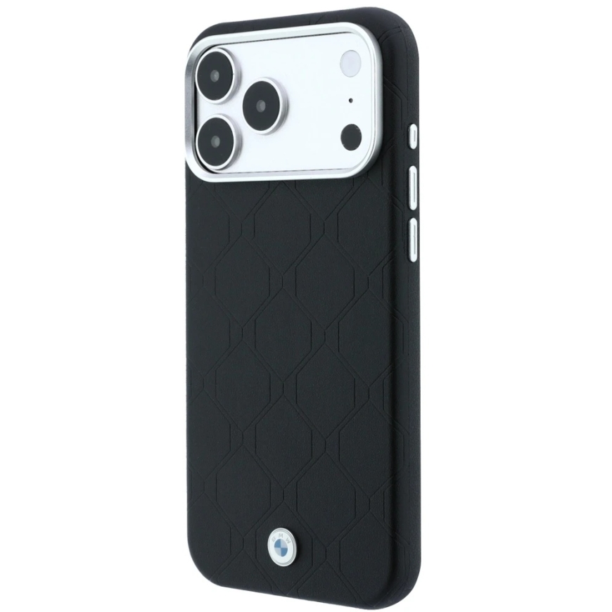 BMW Sign Deboss Quilted Logotips MagSafe lieta iPhone 18 Pro Max / 17 Pro Max - Melna – 2