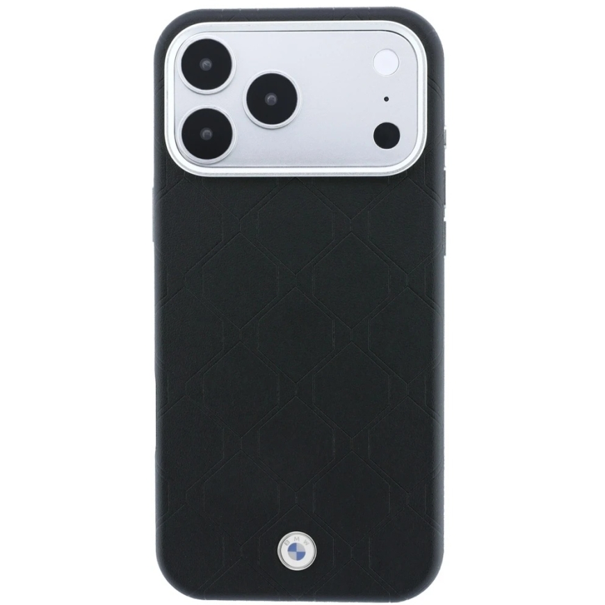 BMW Sign Deboss Quilted Логотип MagSafe чехол для iPhone 18 Pro Max / 17 Pro Max - Черный – 3