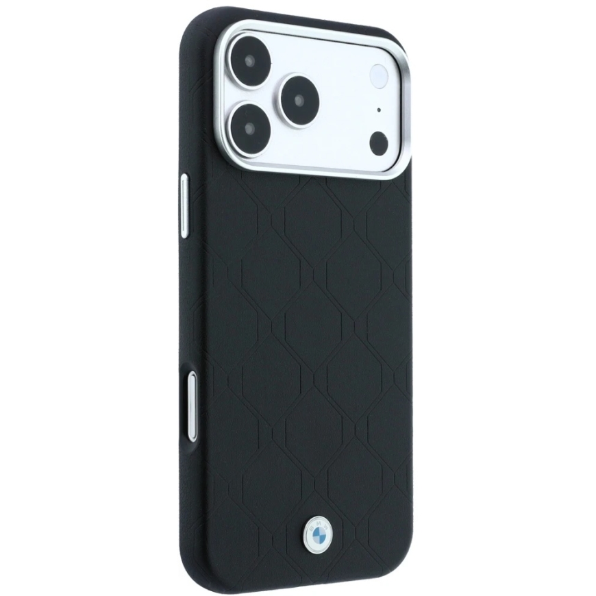 BMW Sign Deboss Quilted Logotips MagSafe lieta iPhone 18 Pro Max / 17 Pro Max - Melna – 4