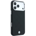 BMW Sign Deboss Quilted Логотип MagSafe чехол для iPhone 18 Pro Max / 17 Pro Max - Черный