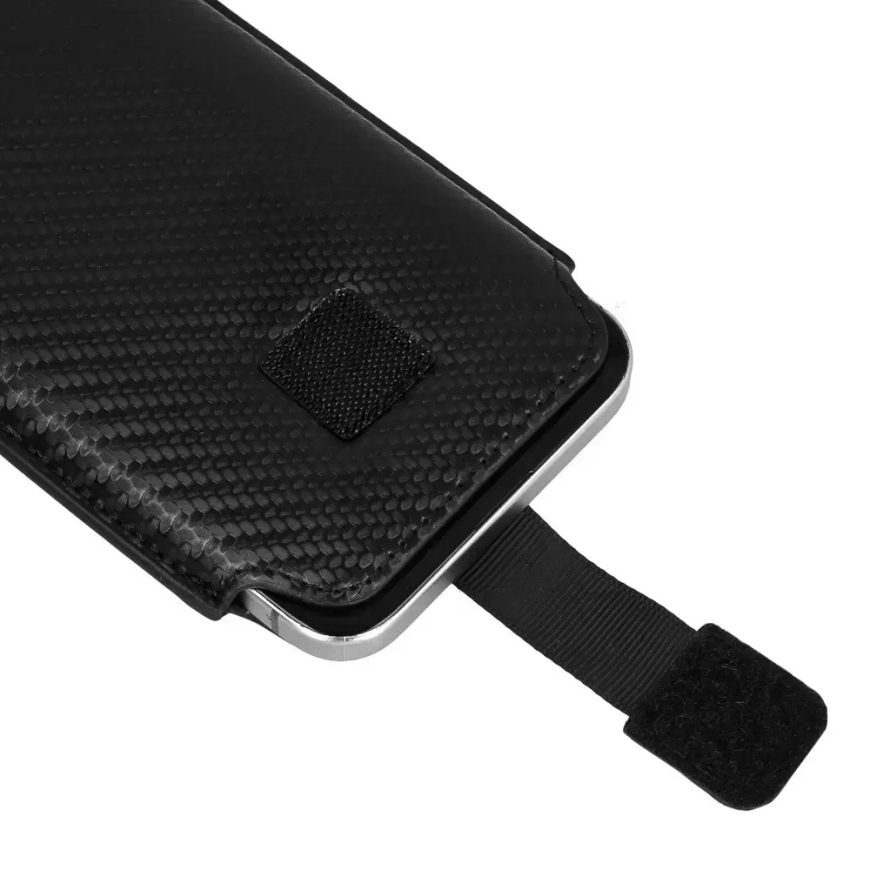 Wonder CARBON dėklas (Dydis XXL) Samsung S25 Ultra/S24 Ultra/M35/M23/A16 5G/Xiaomi Redmi 14C JUODAS – 5