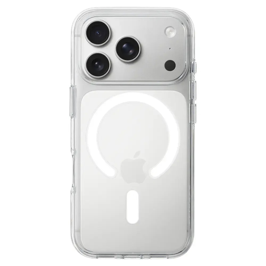 Liavec Pure Case, jossa on kameran ohjauspainike iPhone 18 Pro Max/17 Pro Max valkoisena – 3