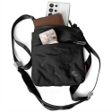 Skinarma Jax melna crossbody soma Skinarma Jax melna crossbody soma