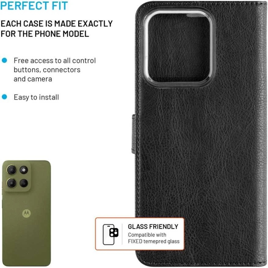 Fixed FIKSUOTAS „Opus“ knyginis dėklas, skirtas „Motorola Moto G1“ – 4