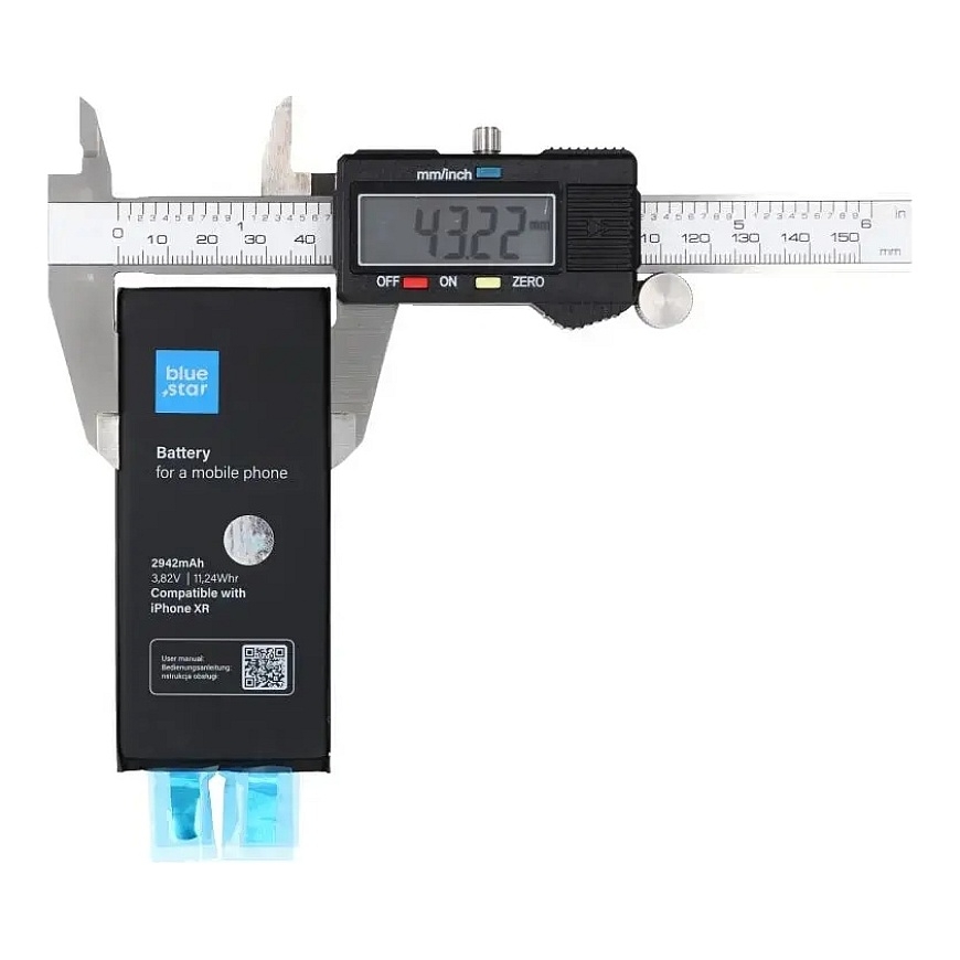 Aku ilma BMS-i jaoks iPhone XR 2942 mAh Blue Star HQ – 5