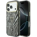 Guess IML Zebra Glitter Triangle Logo dėklas, skirtas „MagSafe“ iPhone 18 Pro / 17 Pro – sidabrinis Guess IML Zebra Glitter Triangle Logo dėklas, skirtas „MagSafe“ iPhone 18 Pro / 17 Pro – sidabrinis