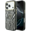 Guess IML Zebra Glitter Triangle Logo -kotelo MagSafe iPhone 18 Pro / 17 Pro:lle – hopea Guess IML Zebra Glitter Triangle Logo -kotelo MagSafe iPhone 18 Pro / 17 Pro:lle – hopea