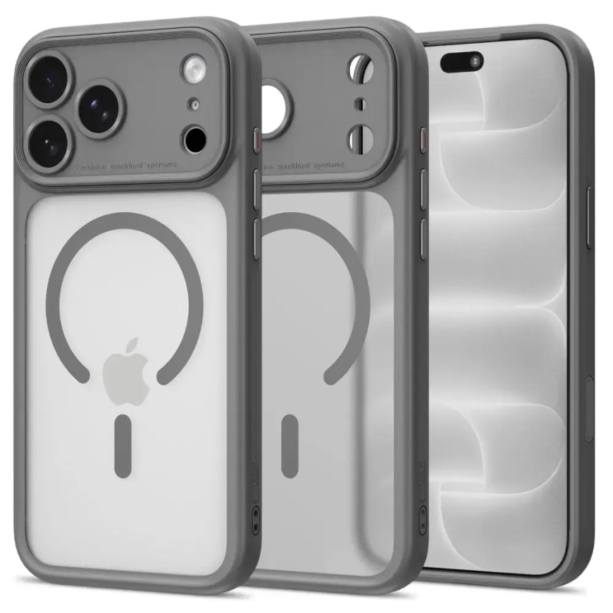 TECH-PROTECT MAGPEAK MAGSAFE CC IPHONE 17 PRO MAX / 18 PRO MAX MATTI TITANIUM