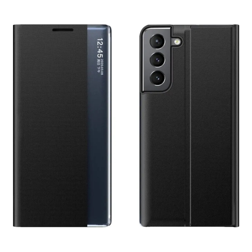 New Sleep чехол-книжка с подставкой для телефона Samsung Galaxy S22+ (S906) чёрный – 2