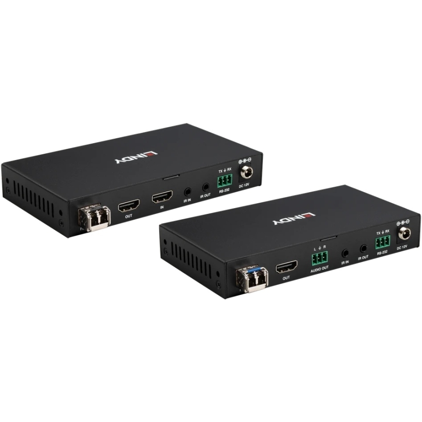 A/V-laajennin - Lindy 5 km kuituoptinen HDMI 4K60 KVM USB 2.0, RS-232 ja IR