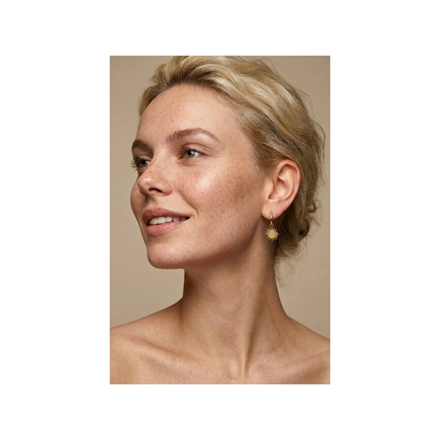 Серьги Victoria Walls с позолотой 2 в 1 с подвесками VWE260736G – 3