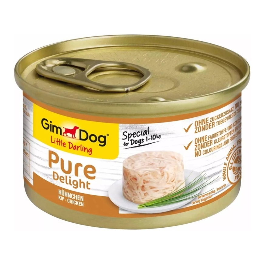 GIMDOG Little Darling Pure Delight Chicken Mono - влажный корм для собак - 85г