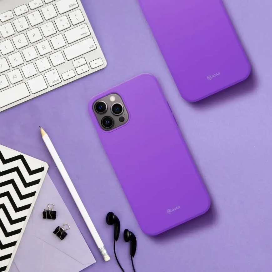 Roar All Day Colorful Jelly telefoni ümbris Samsung Galaxy S25 Edge (S937) lilla – 3