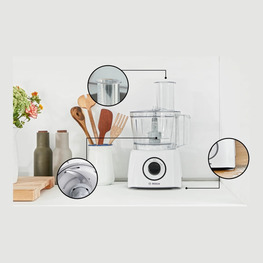 Bosch MCM3230W food processor 800 W 2.3 L White – 5