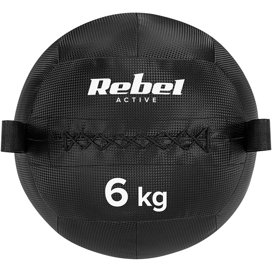 Medicīniskais bumbas fitnesa un rehabilitācijas vingrinājumiem, 6kg, REBEL ACTIVE – 2