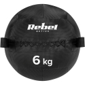 Medical ball for fitness and rehabilitation exercises, 6kg, REBEL ACTIVE Medical ball for fitness and rehabilitation exercises, 6kg, REBEL ACTIVE